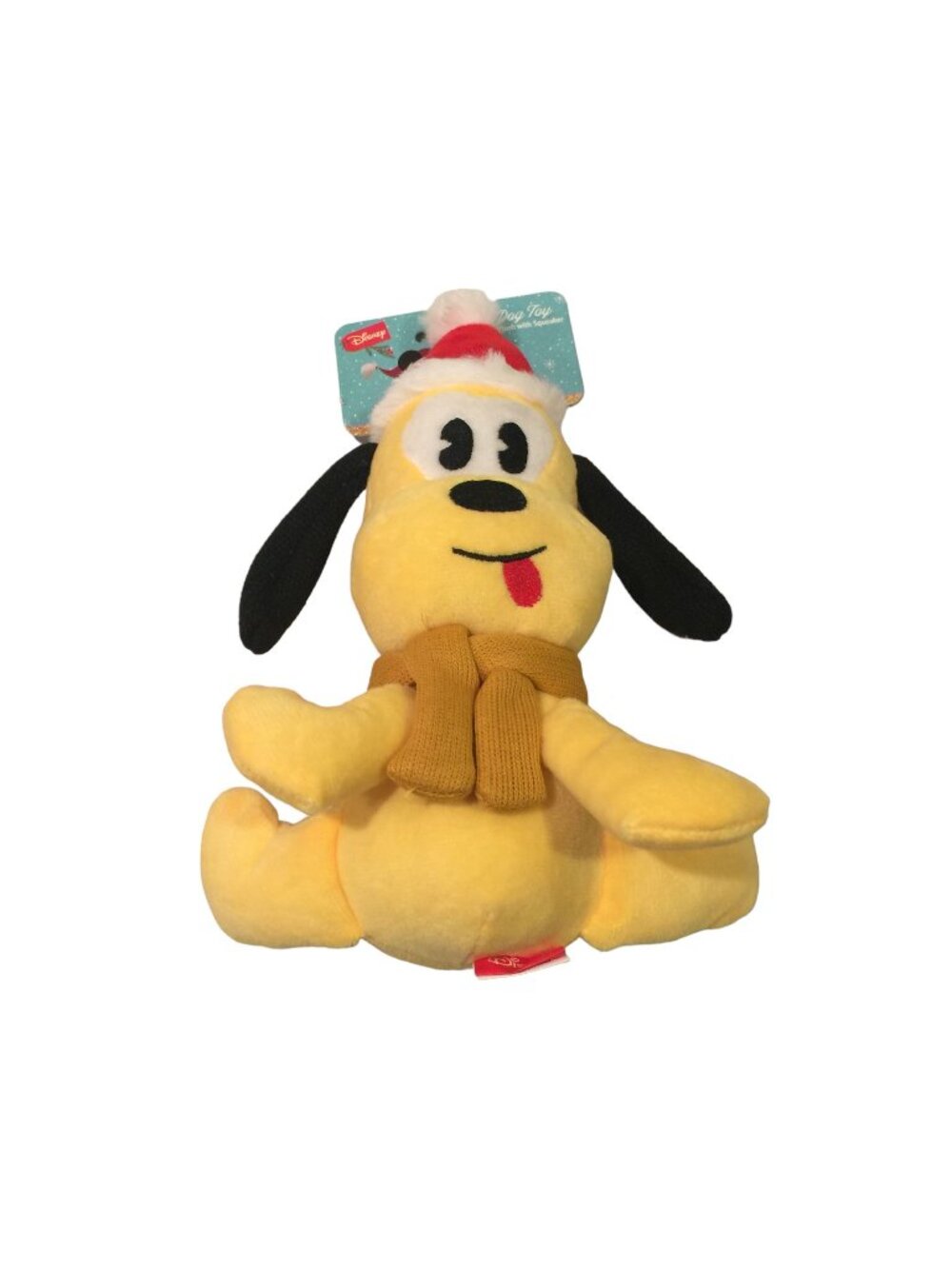 Disney Pluto Plush 9" Dog Toy with Squeaker